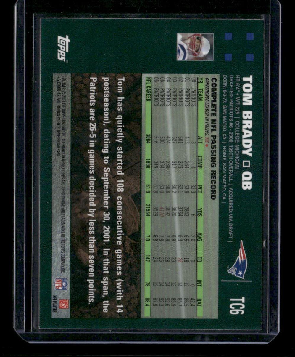 2007 Topps Chrome #TC6 Tom Brady