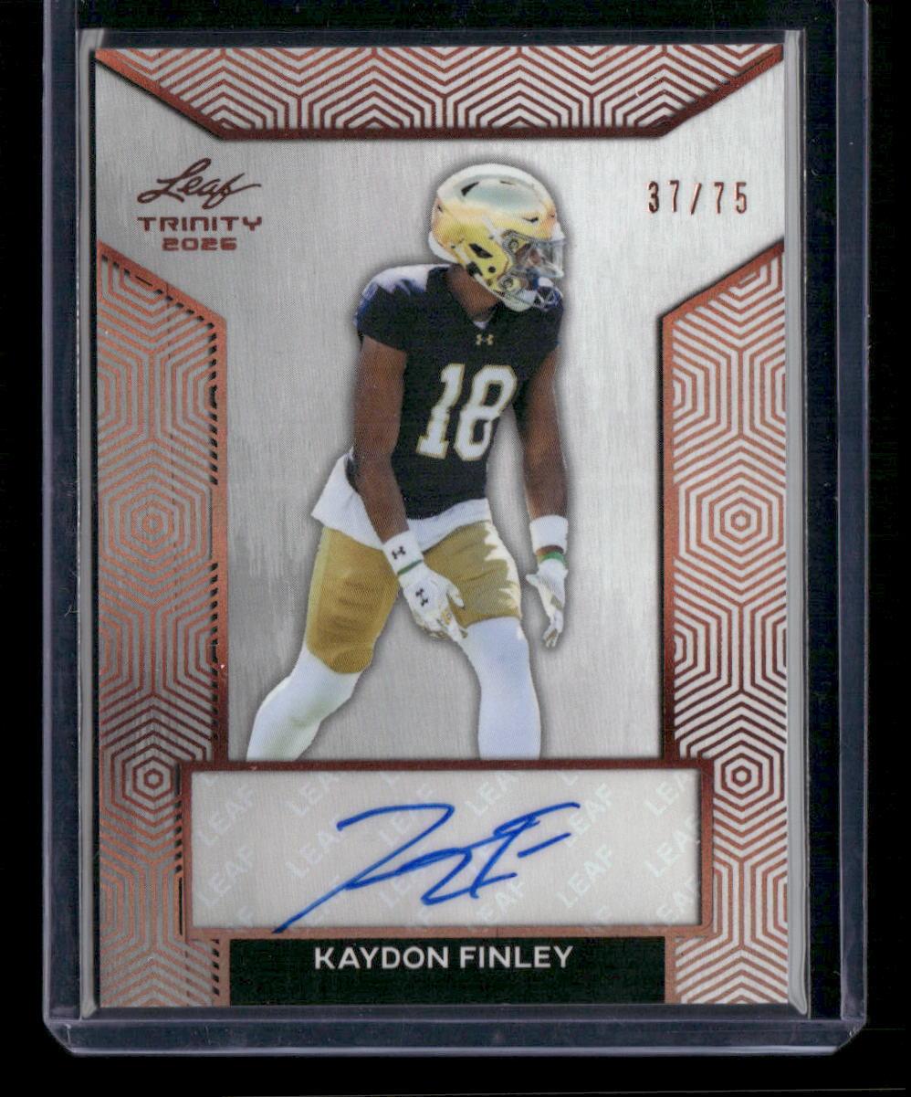 2026 Leaf Trinity Kaydon Finley Auto #/75