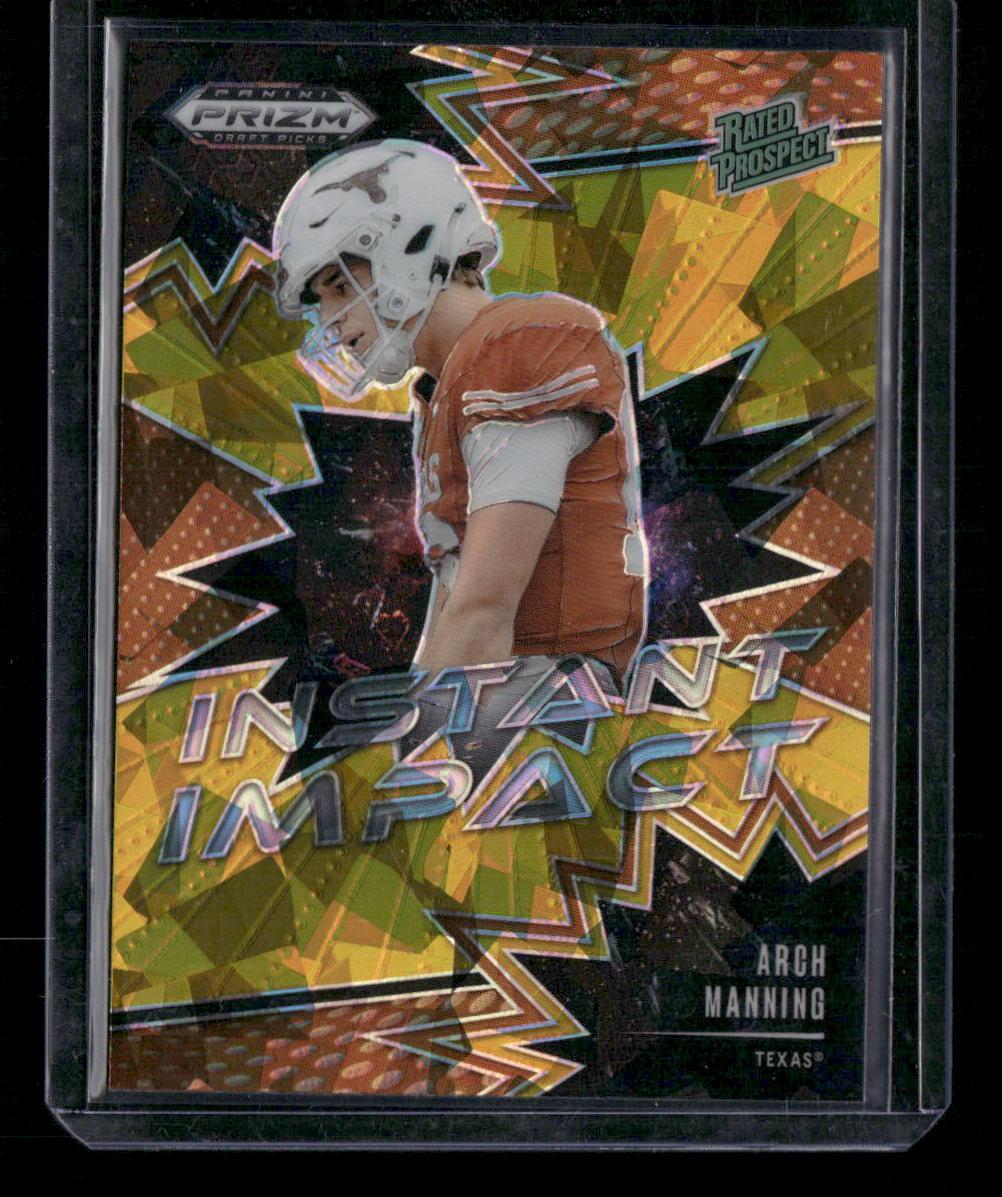 2025 Panini Prizm Draft Picks #II-AMG Arch Manning Instant Impact Red Ice