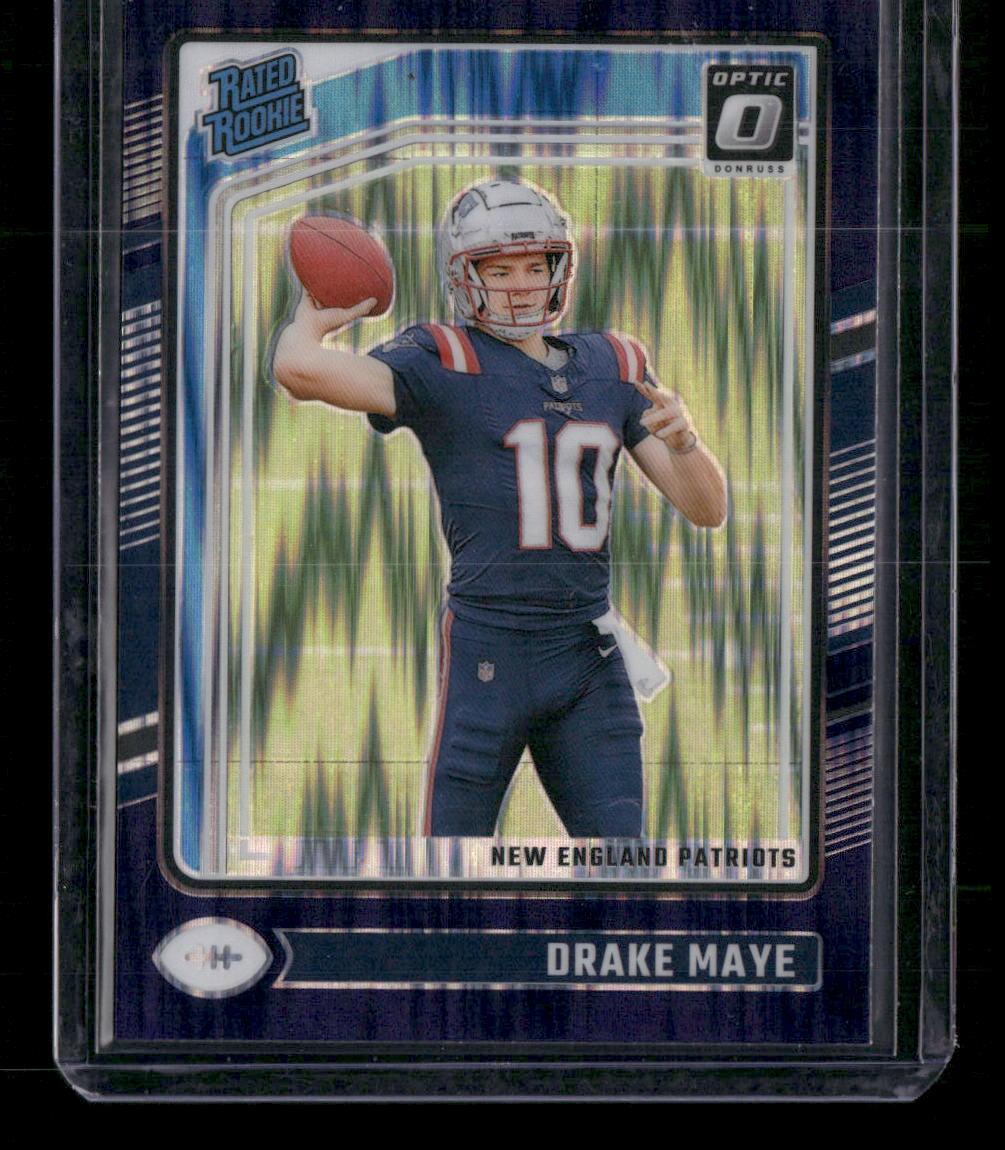 2024 Donruss Optic #229 Drake Maye Purple Shock