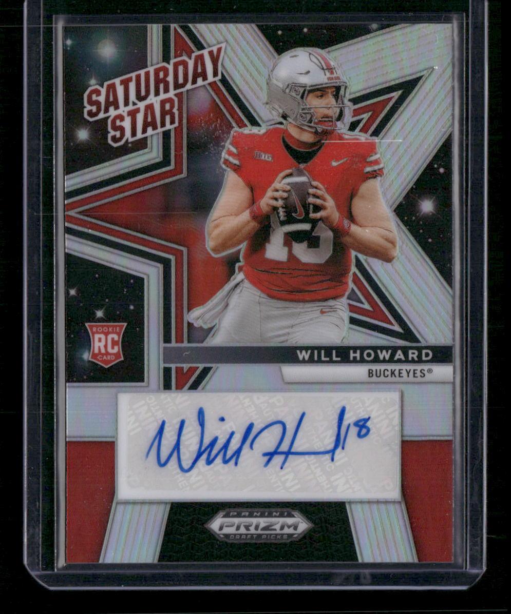 2025 Panini Prizm Draft Picks Will Howard Saturday Stars Autographs Silver