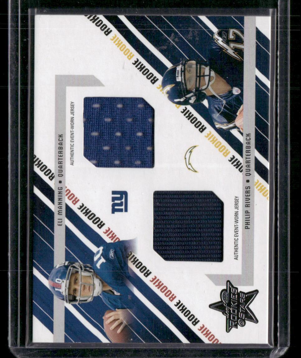 2004 Leaf Rookies & Stars #284 Eli Manning / Philips Rivers #/500
