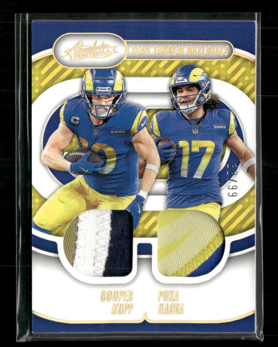 2024 Panini Absolute Cooper Kupp / Puka Nacua Team Tandem Materials Gold #/99