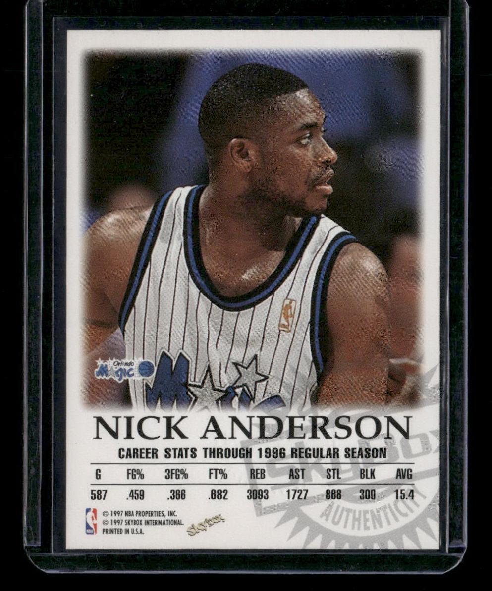 1997-98 SkyBox Premium #NNO Nick Anderson Autographics