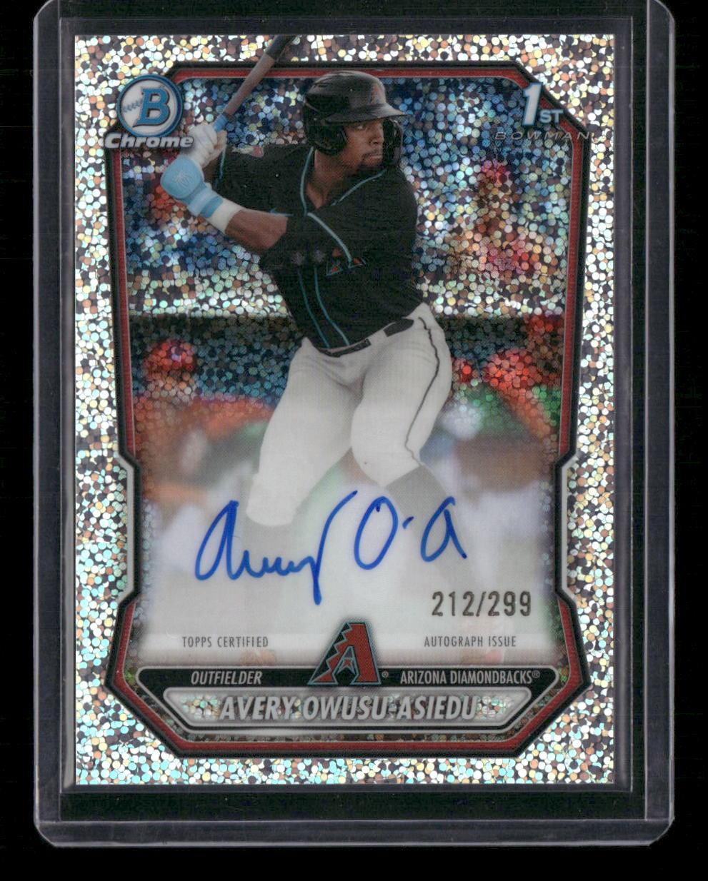 2026 Bowman Chrome Avery Owusu-Asiedu Prospect Auto Speckle Refractor #/299