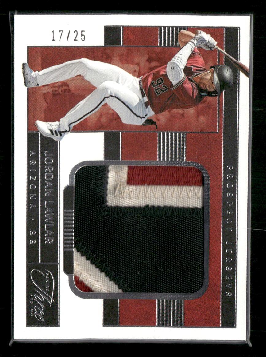 2023 Panini Three and Two #PJ-JL Jordan Lawlar Prospect Jerseys #/25