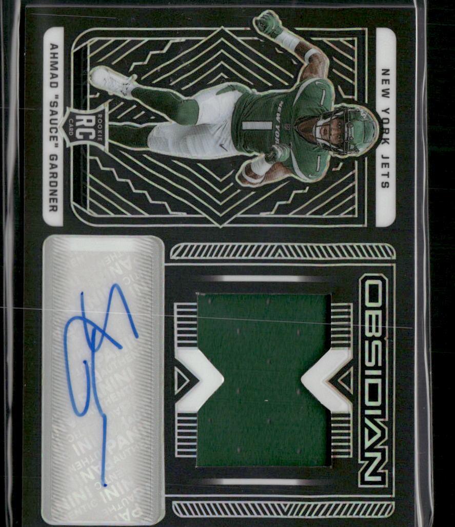 2022 Obsidian Ahmad "Sauce" Gardner Patch Auto #/175