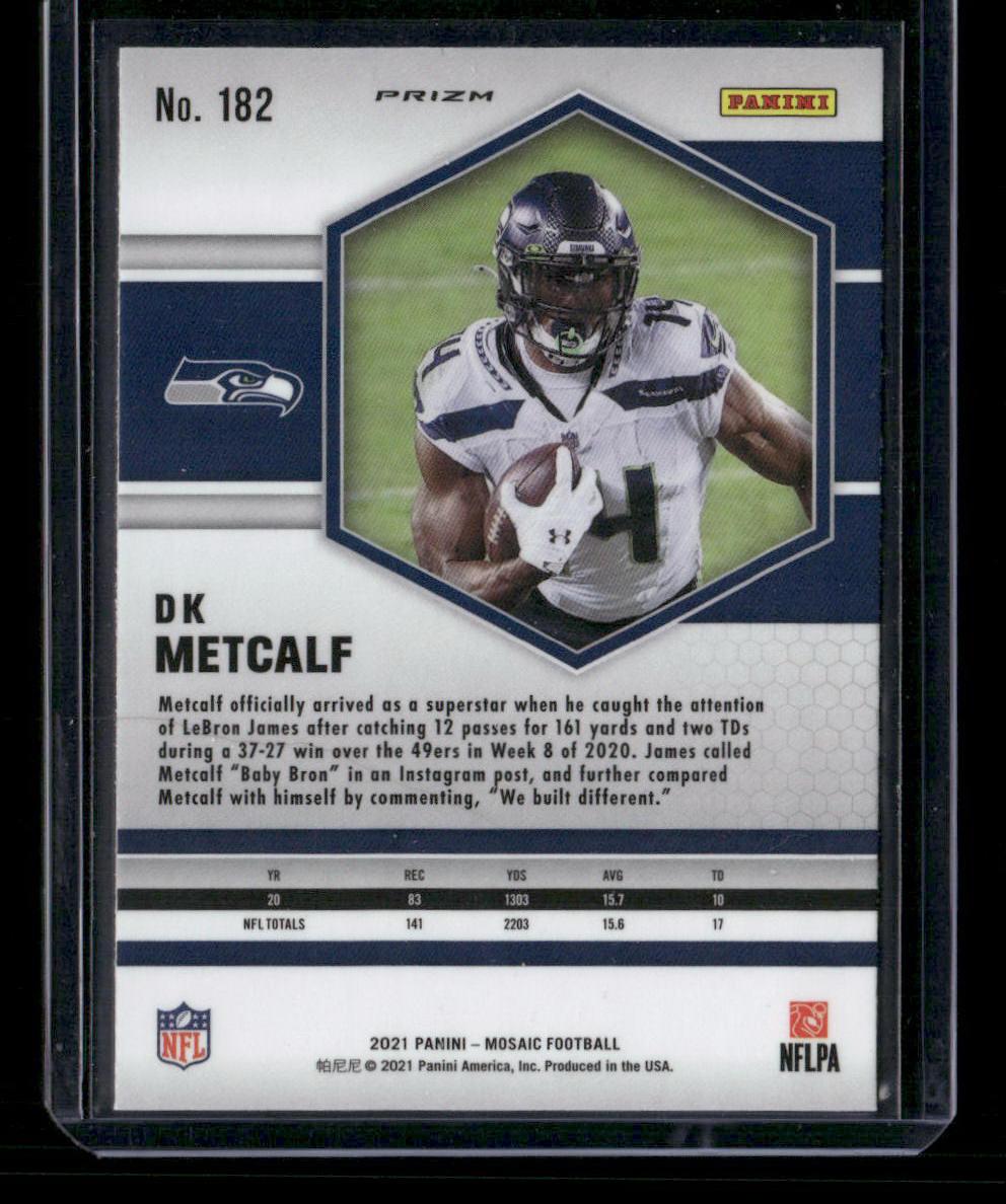 2021 Panini Mosaic #182 DK Metcalf Prizm Green