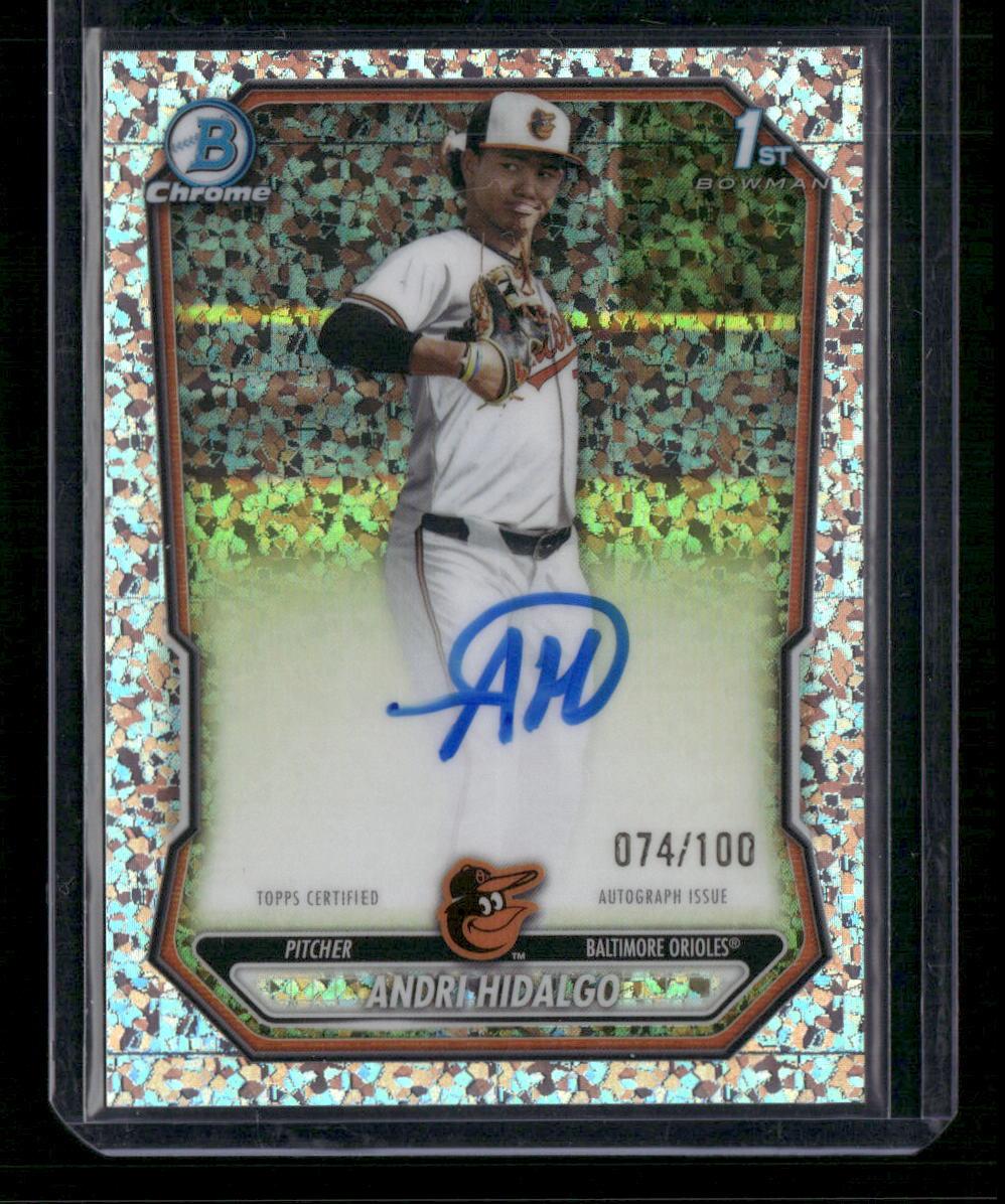 2026 Bowman Chrome Andri Hidalgo Prospect Auto Mini-Diamond Refractor #/100