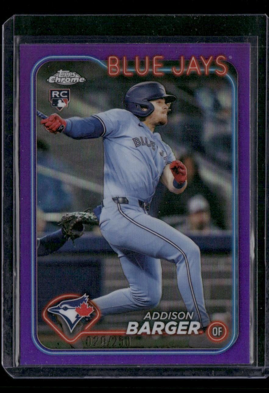 2024 Topps Update #US336 Addison Barger Purple Refractor #/250