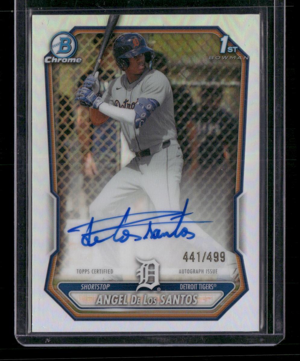 2026 Bowman Chrome #CPA-AD Angel De Los Santos Prospect Auto Refractor #/499