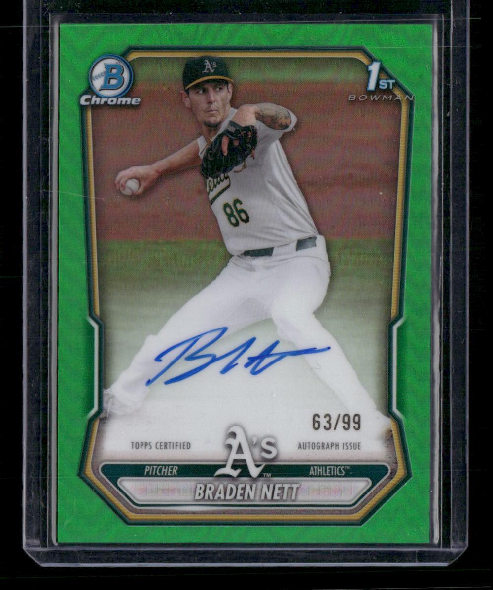 2026 Bowman #BP-137 Braden Nett Prospects Green Refractor #/99