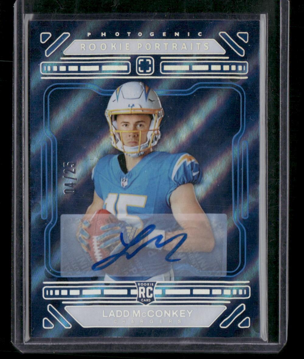 2024 Panini Photogenic #162 Ladd McConkey Purple #/75