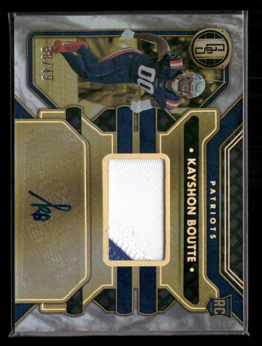 2023 Panini Gold Standard #222 Kayshon Boutte White Gold #/49
