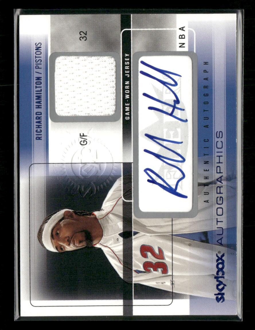 2004-05 SkyBox Auto Richard Hamilton Autographs Jerseys Embossed (65) #/65