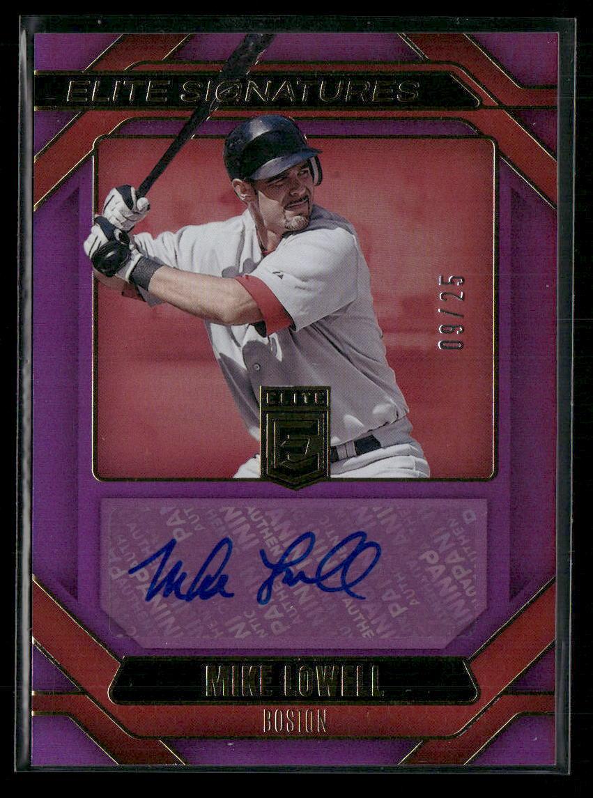 2026 Donruss Elite #ES-ML Mike Lowell Elite Signatures Purple #/25