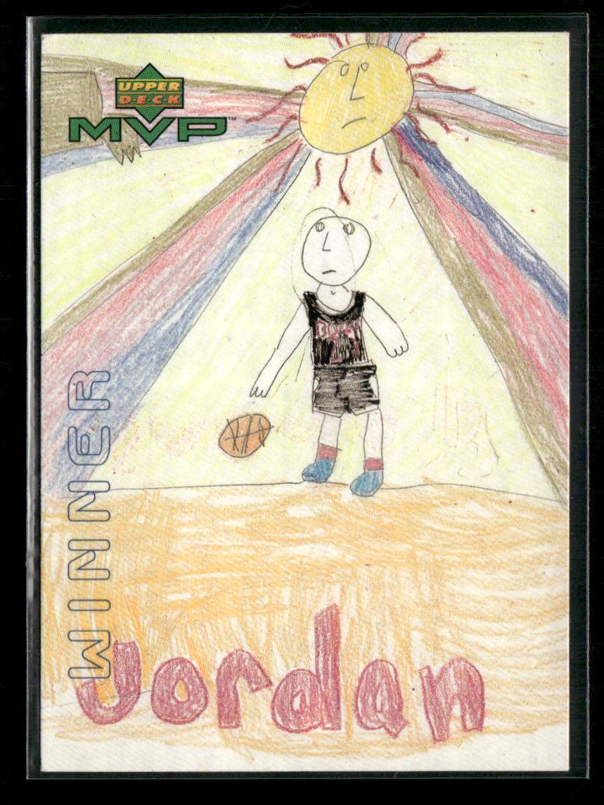1999-00 Upper Deck MVP #W1 Michael Jordan Draw Your Own Trading Card Winner