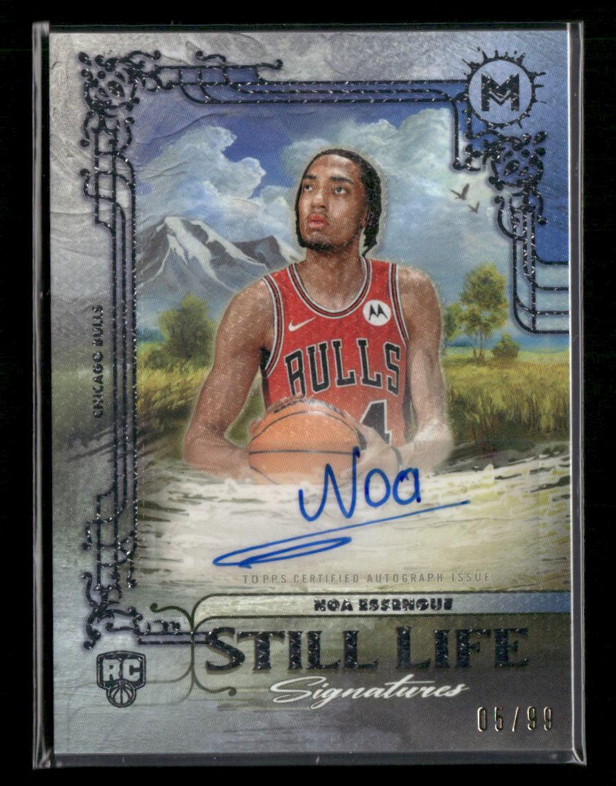 2025-26 Topps Motif #SLS-NE Noa Essengue Still Life Signatures #/99