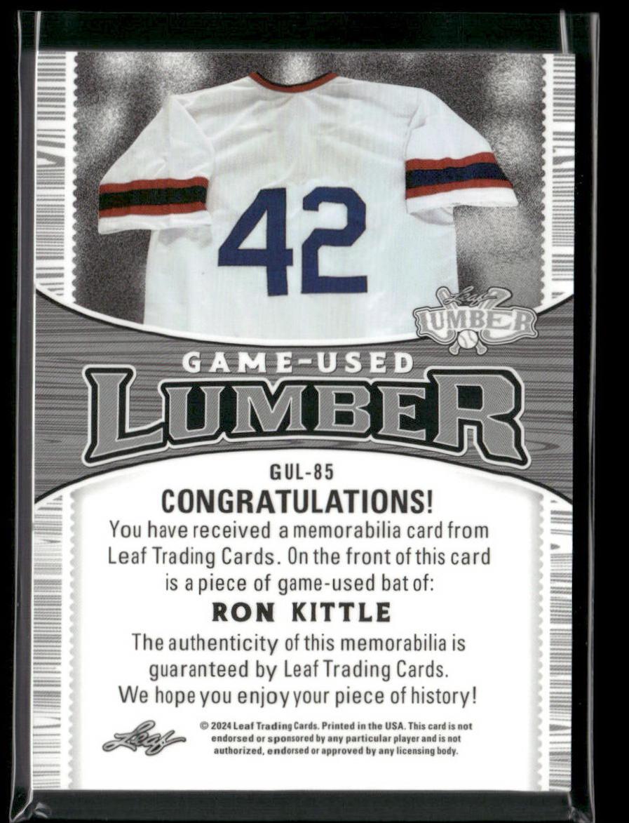 2024 Leaf Lumber Ron Kittle Bat Relic #/4