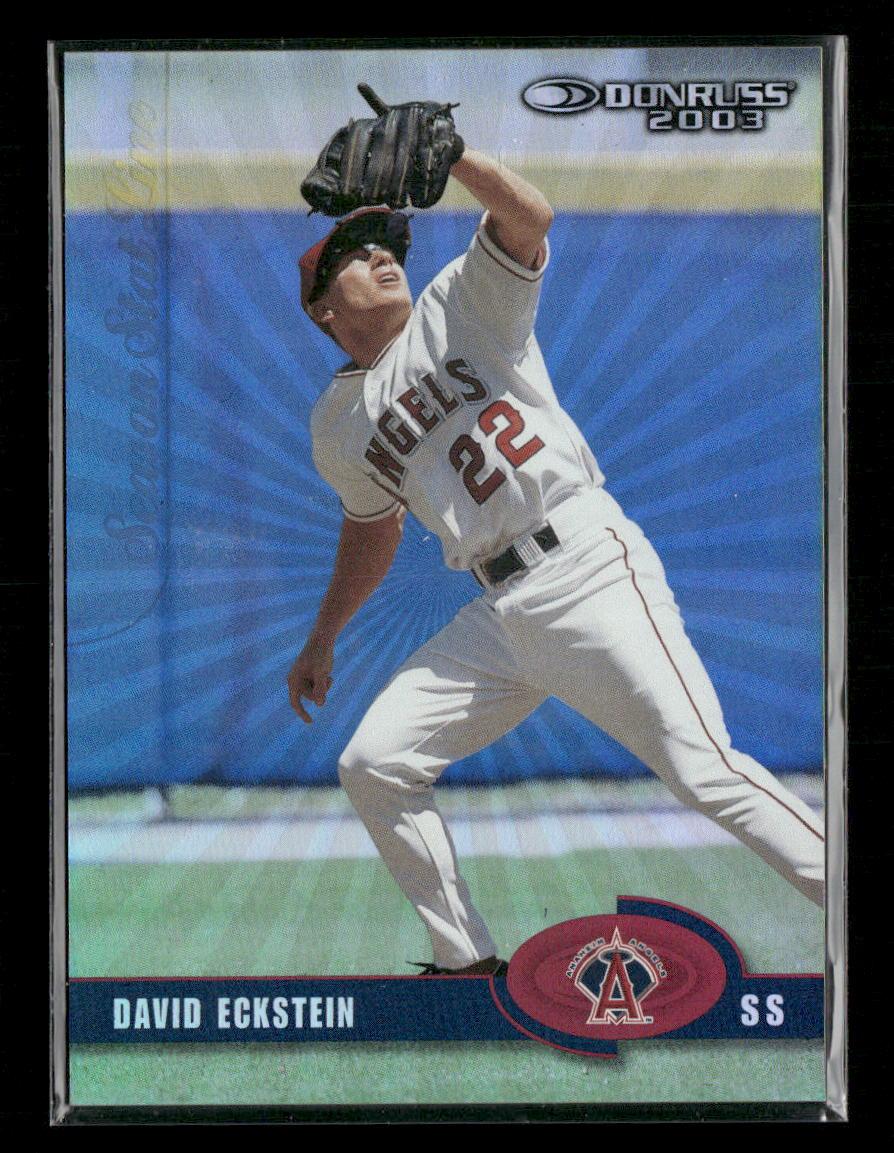 2003 Donruss #74 David Eckstein Stat Line Season #/63