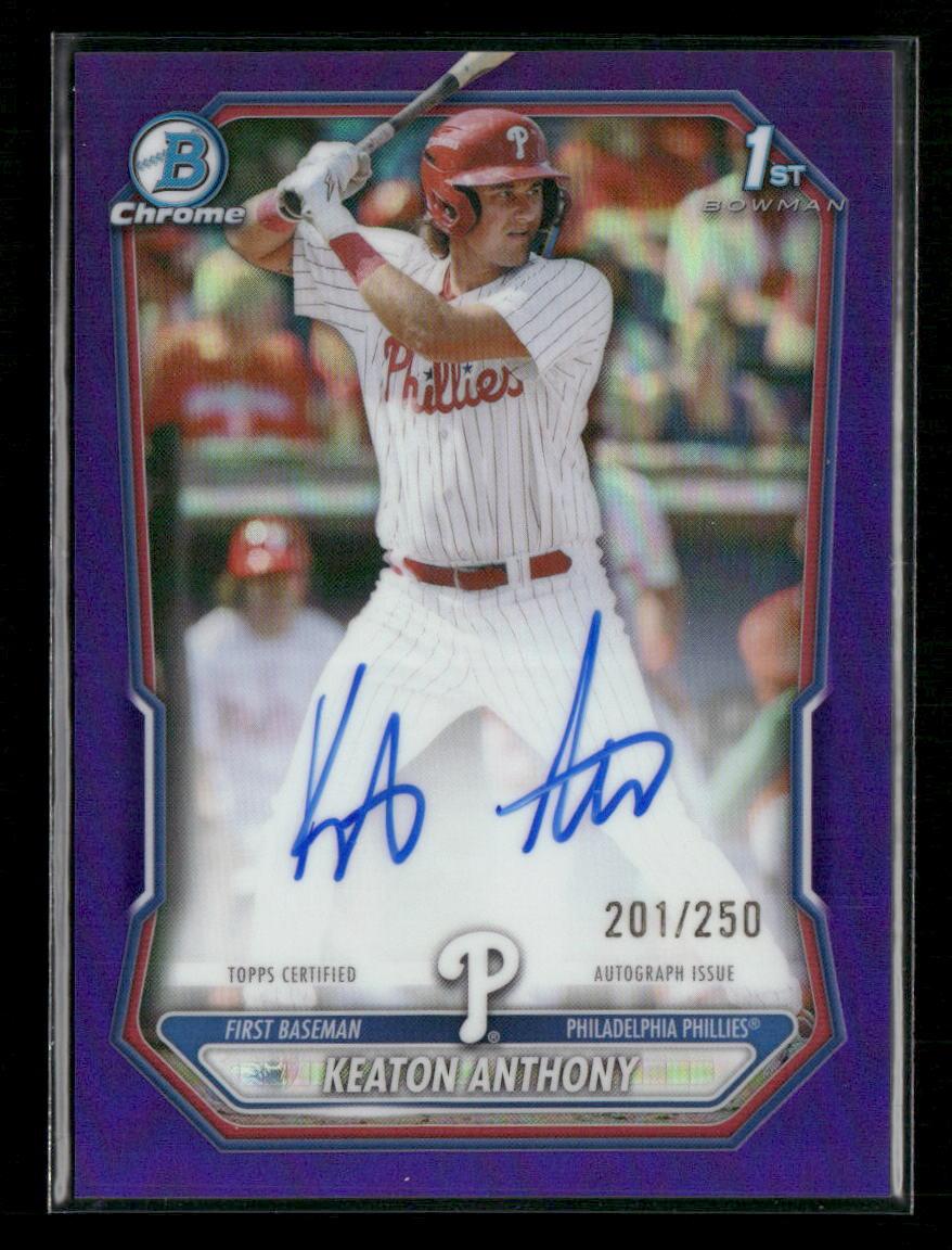 2026 Bowman #BCP-121 Keaton Anthony Chrome Prospects Lava Refractor #/399