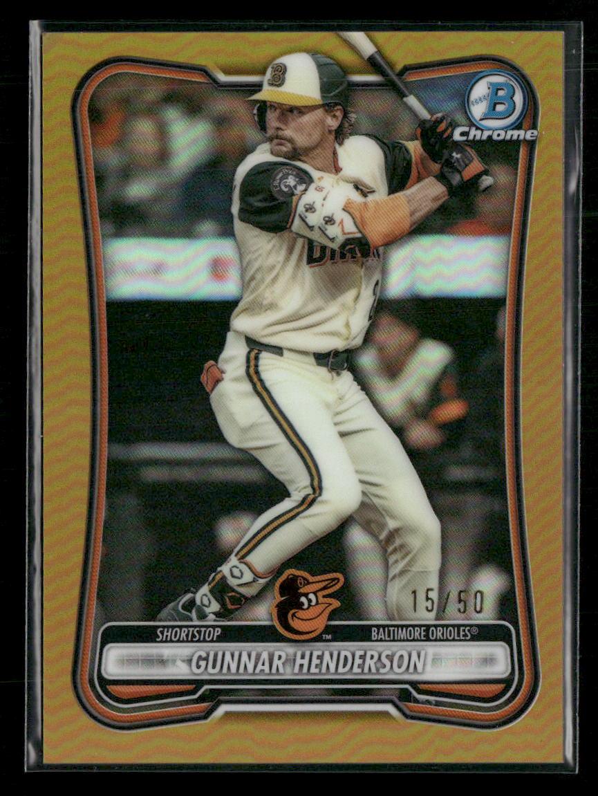 2026 Bowman Chrome #85 Gunnar Henderson Gold Refractor #/50