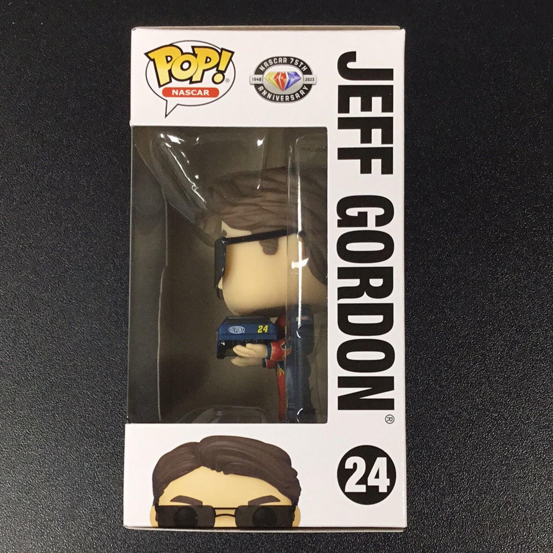 Funko Pop NASCAR Jeff Gordon holding car 24