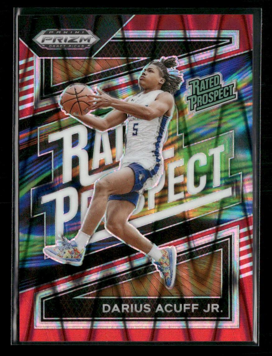 2024 Panini Prizm Draft Picks #7 Darius Acuff Jr. Prizm Red Ratwave #/225