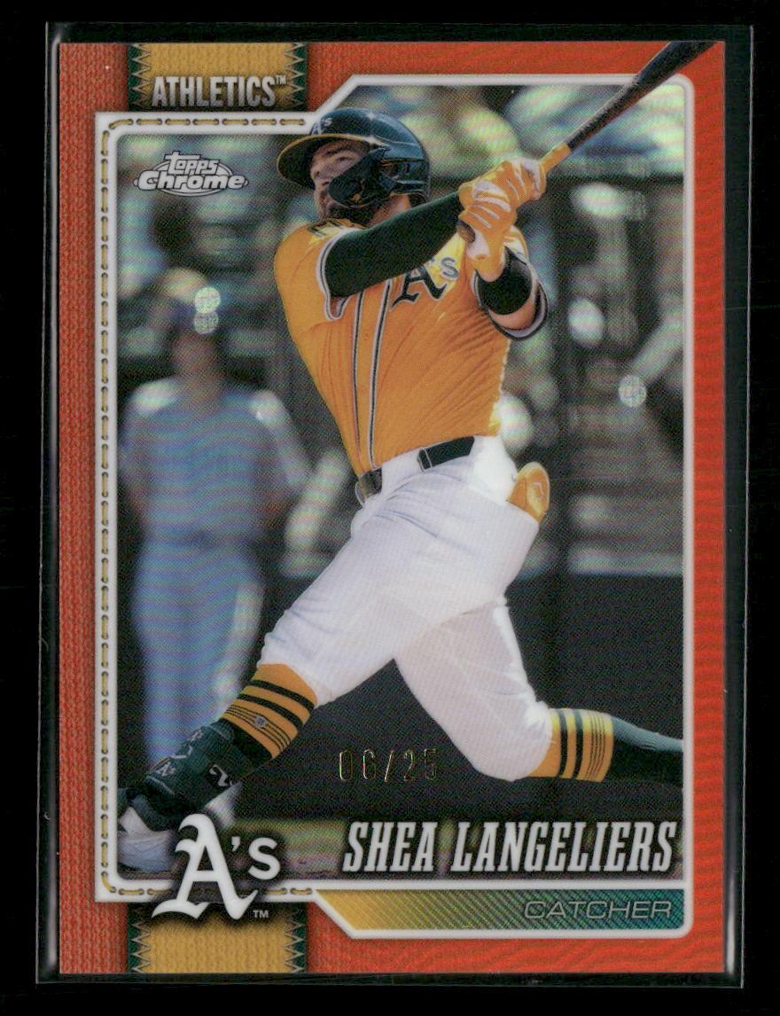 2026 Topps Chrome #273 Shea Langeliers Orange Refractor #/25