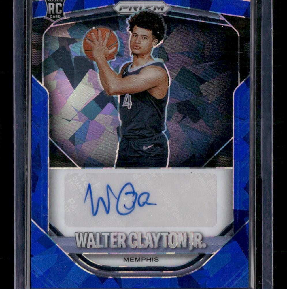 2025-26 Panini Prizm #PA-WCJ Walter Clayton Jr. Prizm Autographs Blue Ice #/49