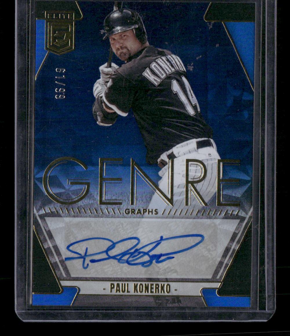 2026 Donruss Elite #GG-PK Paul Konerko Genregraphs Blue #/99