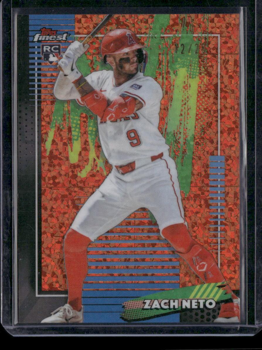 2026 Finest #38 Zach Neto Orange Refractor #/25