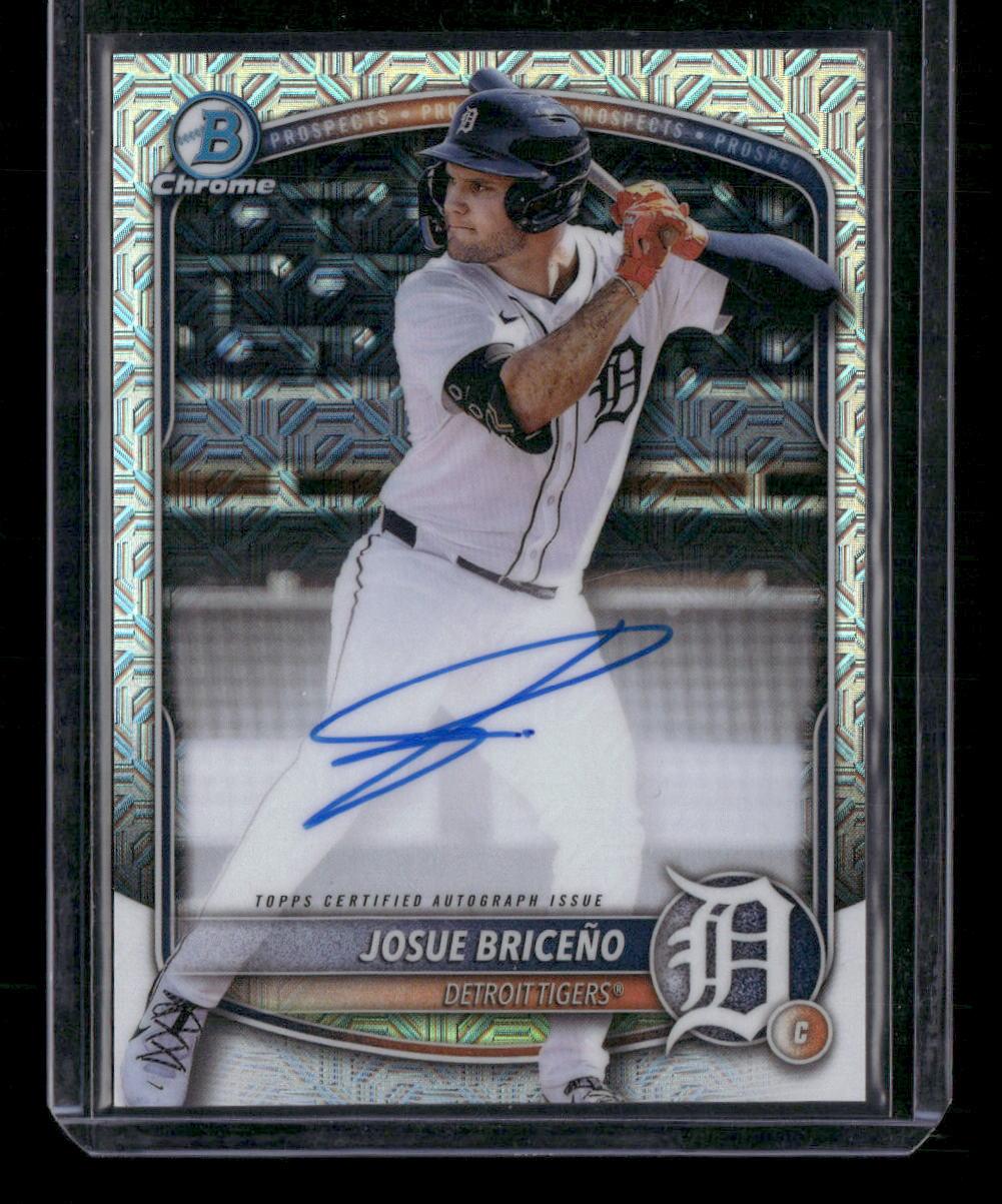 2025 Bowman Chrome #BMA-JB Josue Briceño Prospect Autographs Mega Mojo