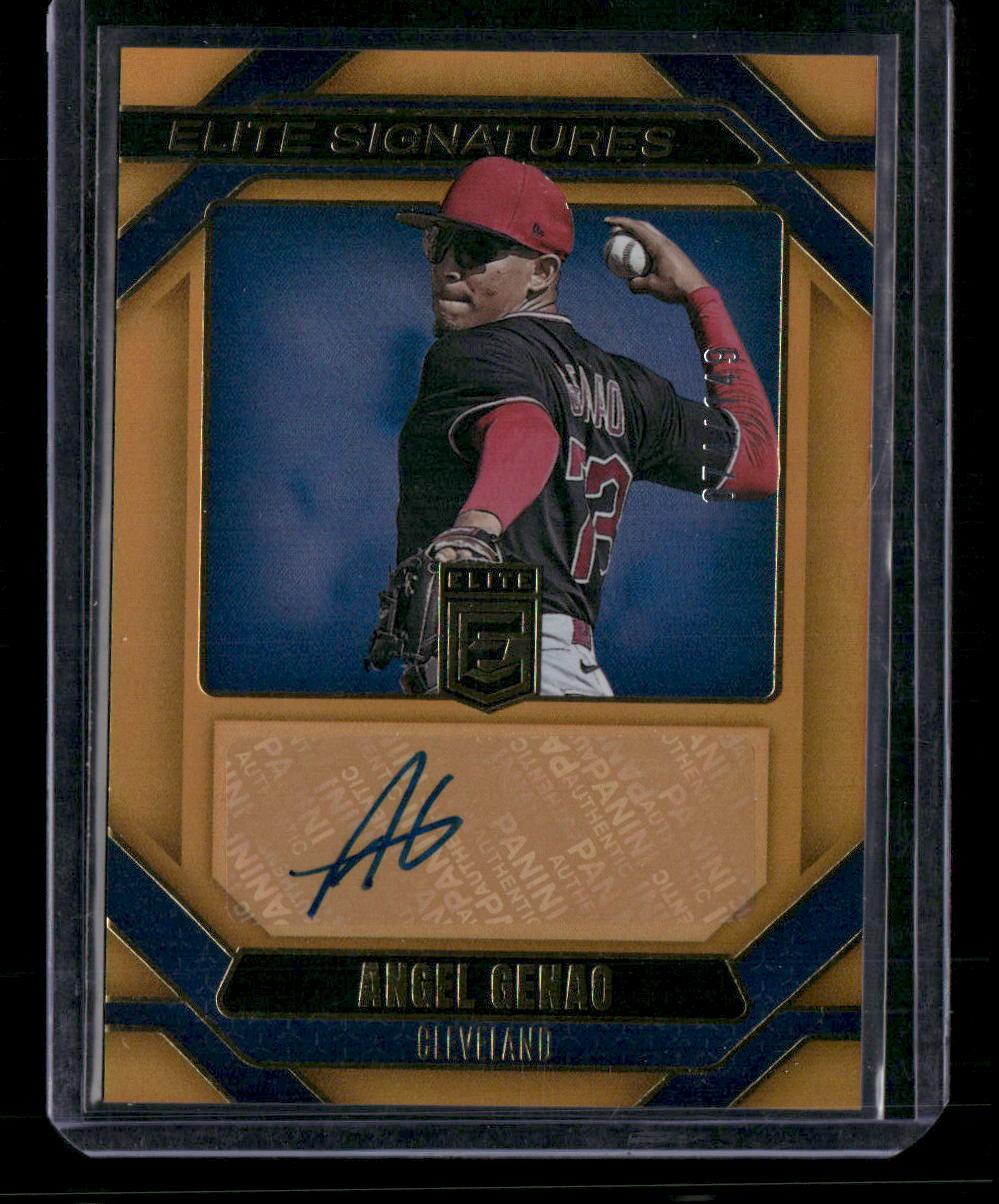 2026 Donruss Elite #ES-AG Angel Genao Elite Signatures Orange #/149