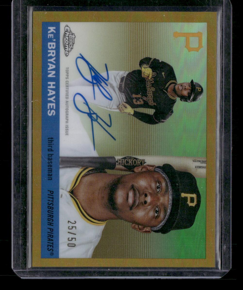 2025 Topps Chrome Platinum Anniversary Ke'Bryan Hayes Auto Gold Refractor #/50