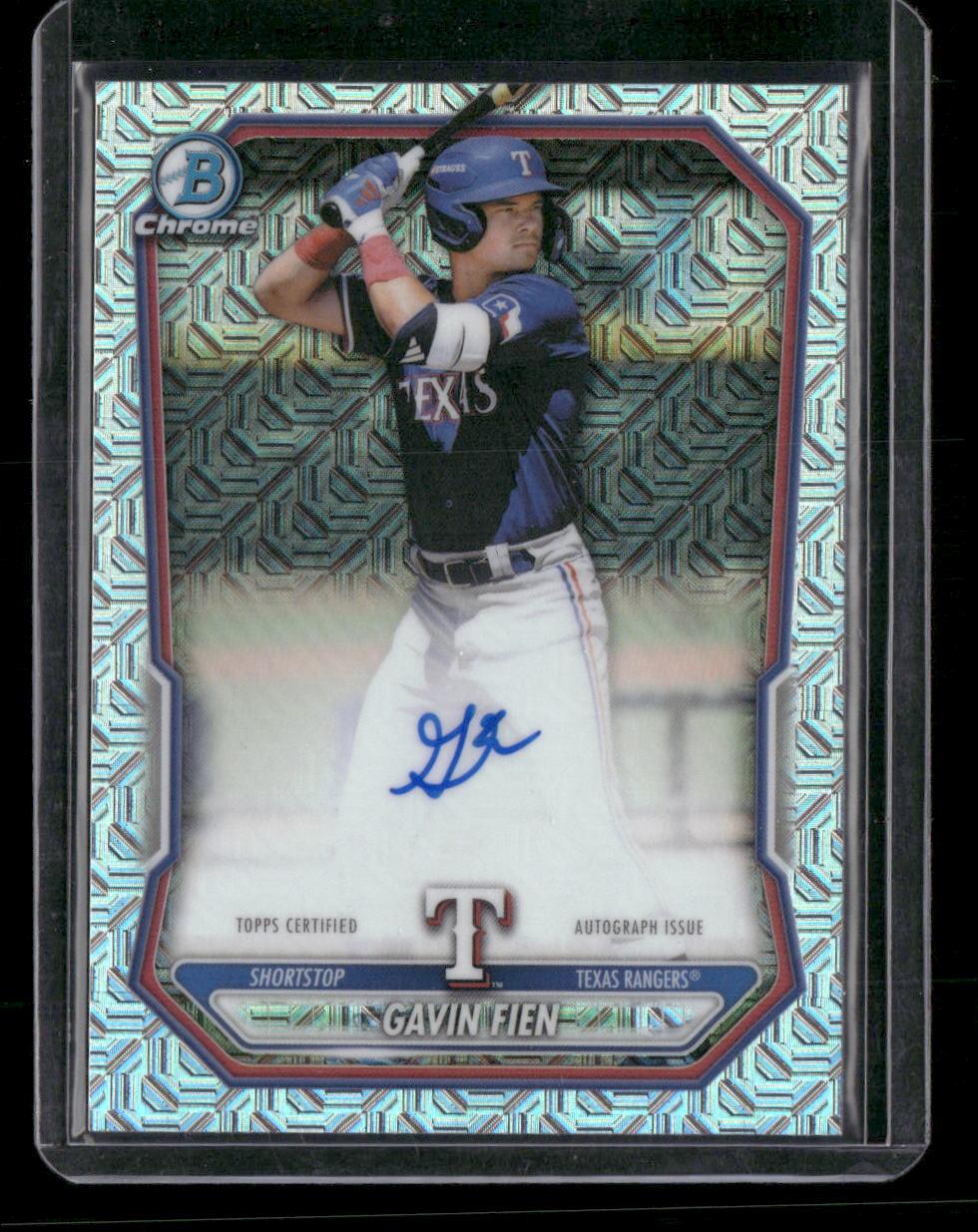 2026 Bowman #BMA-GF Gavin Fien Chrome Autographs Mojo Refractor