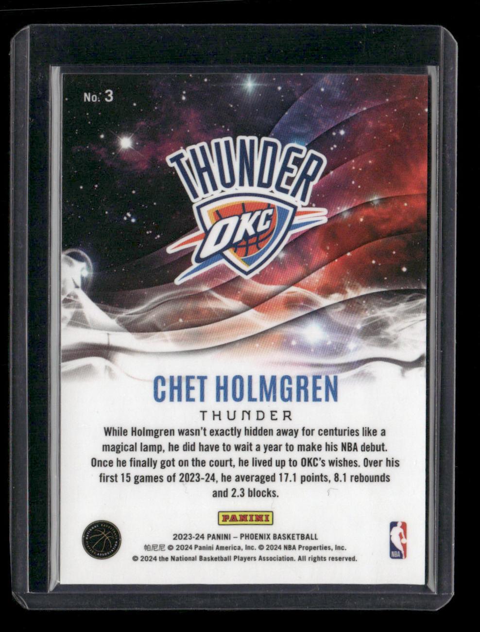 2023-24 Panini Phoenix #3 Chet Holmgren Genies