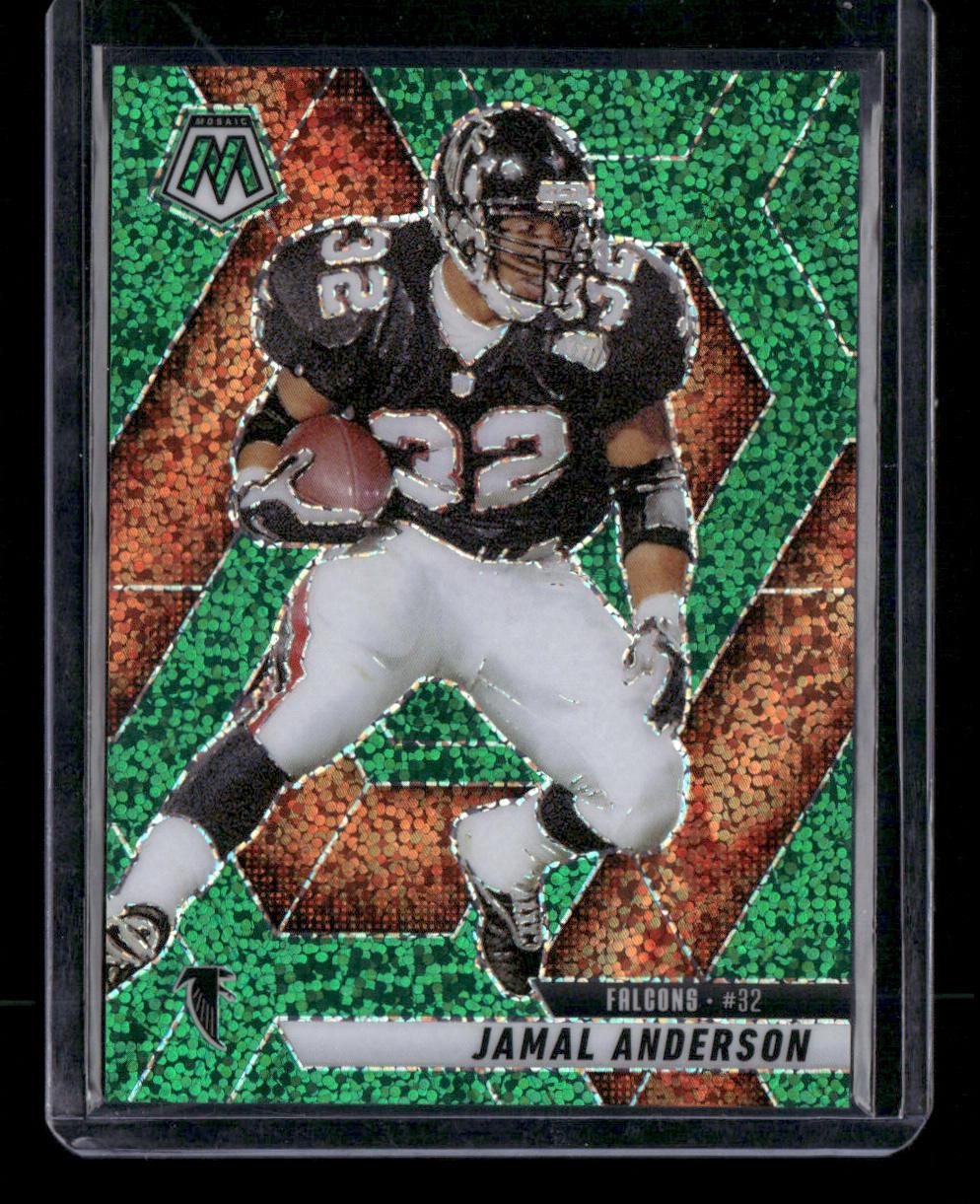 2025 Panini Mosaic #152 Jamal Anderson Green Sparkle #/8