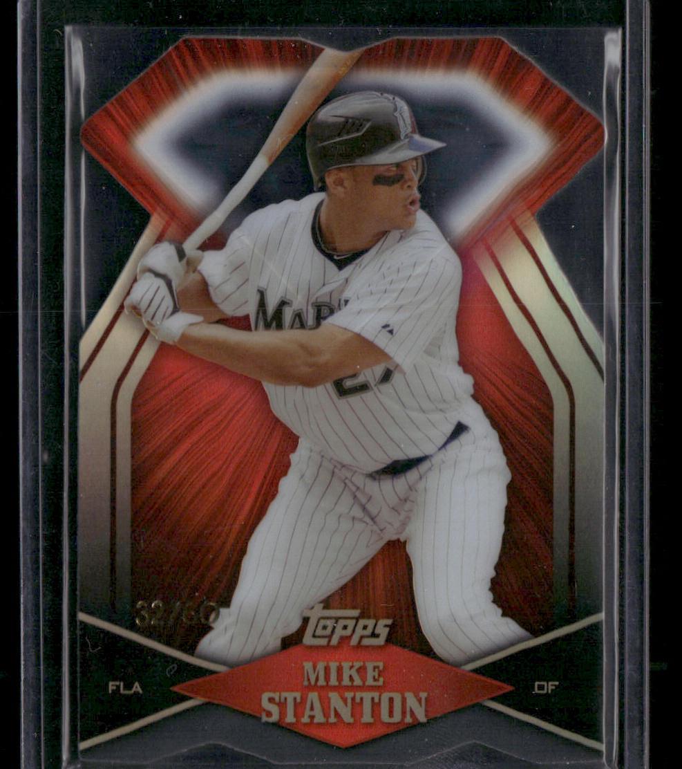 2011 Topps #DDC-143 Mike Stanton Diamond Die Cut Black #/60