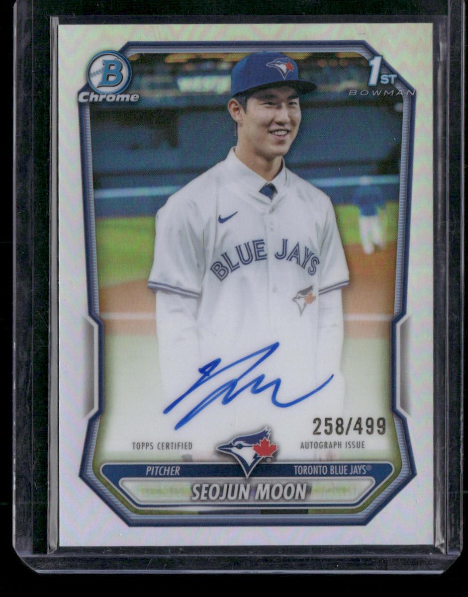2026 Bowman #CPA-MS Seojun Moon Chrome Prospect Autographs Refractor #/499
