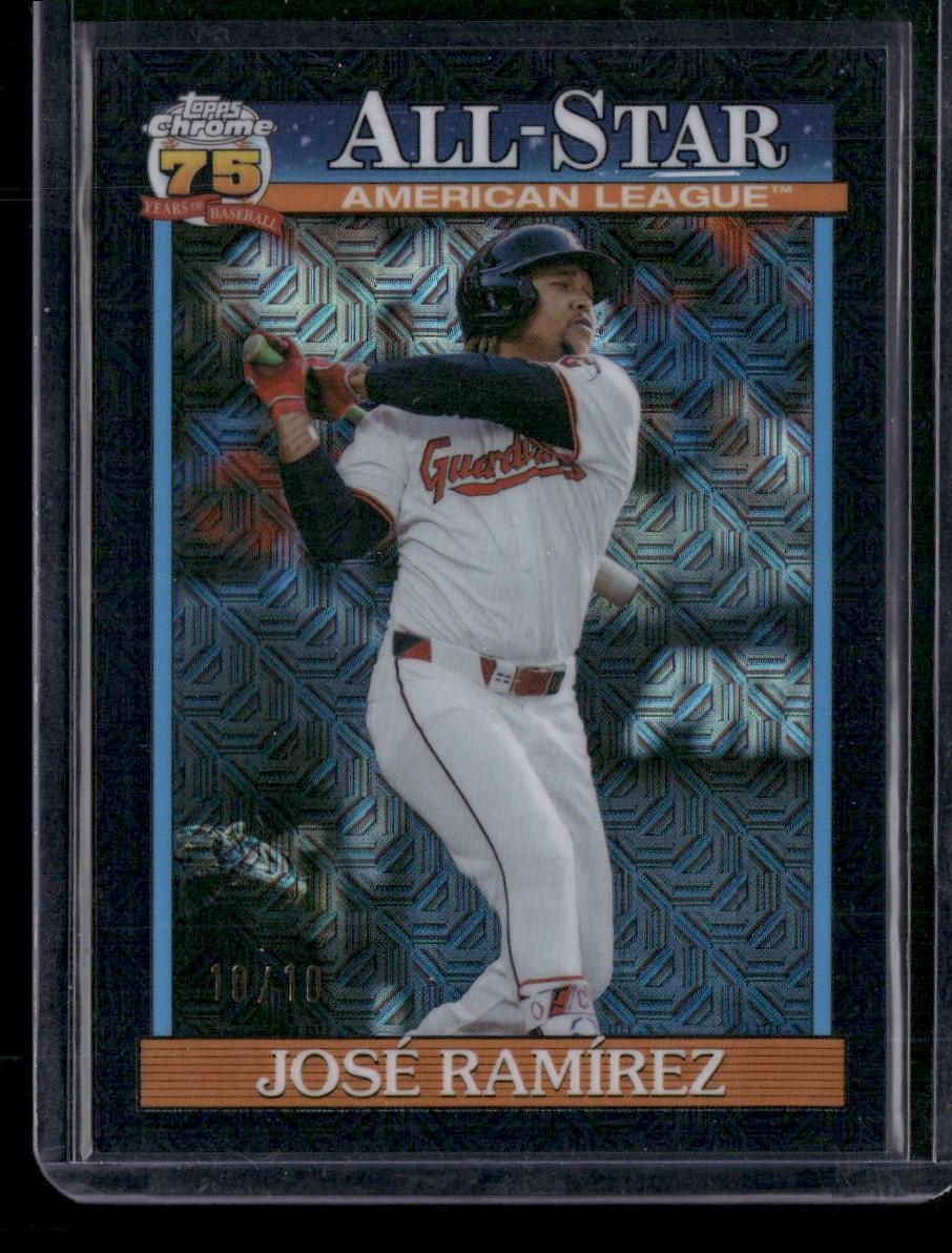 2026 Topps José Ramírez 1991 35th Anniversary Chrome All-Stars Black #/10
