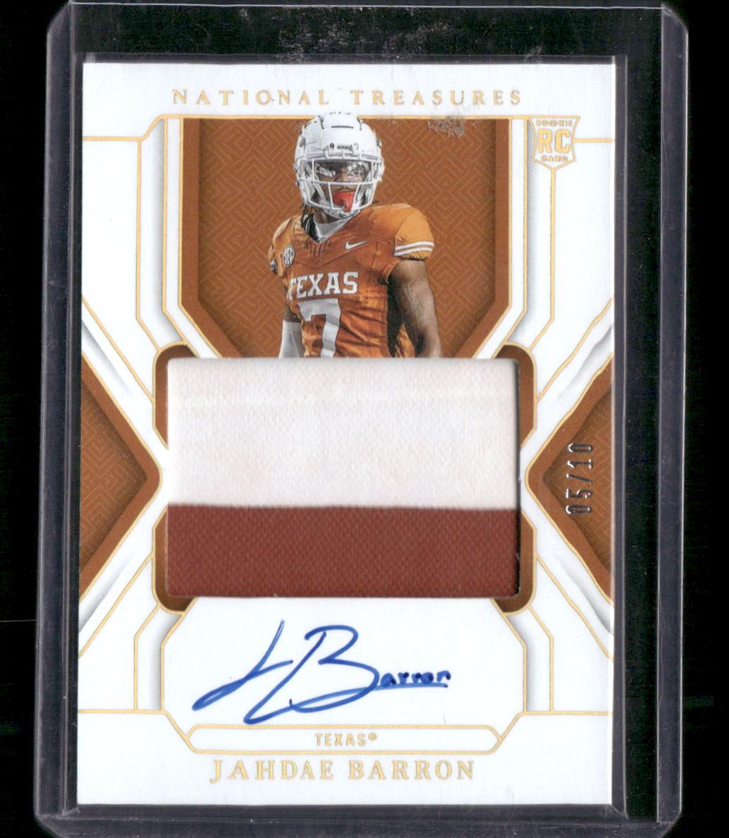 2025 National Treasures Collegiate Jahdae Barron College Materials Auto #/10