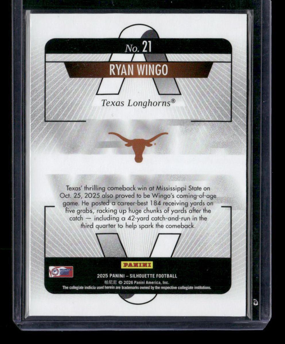 2025 Panini Silhouette #21 Ryan Wingo Vanta