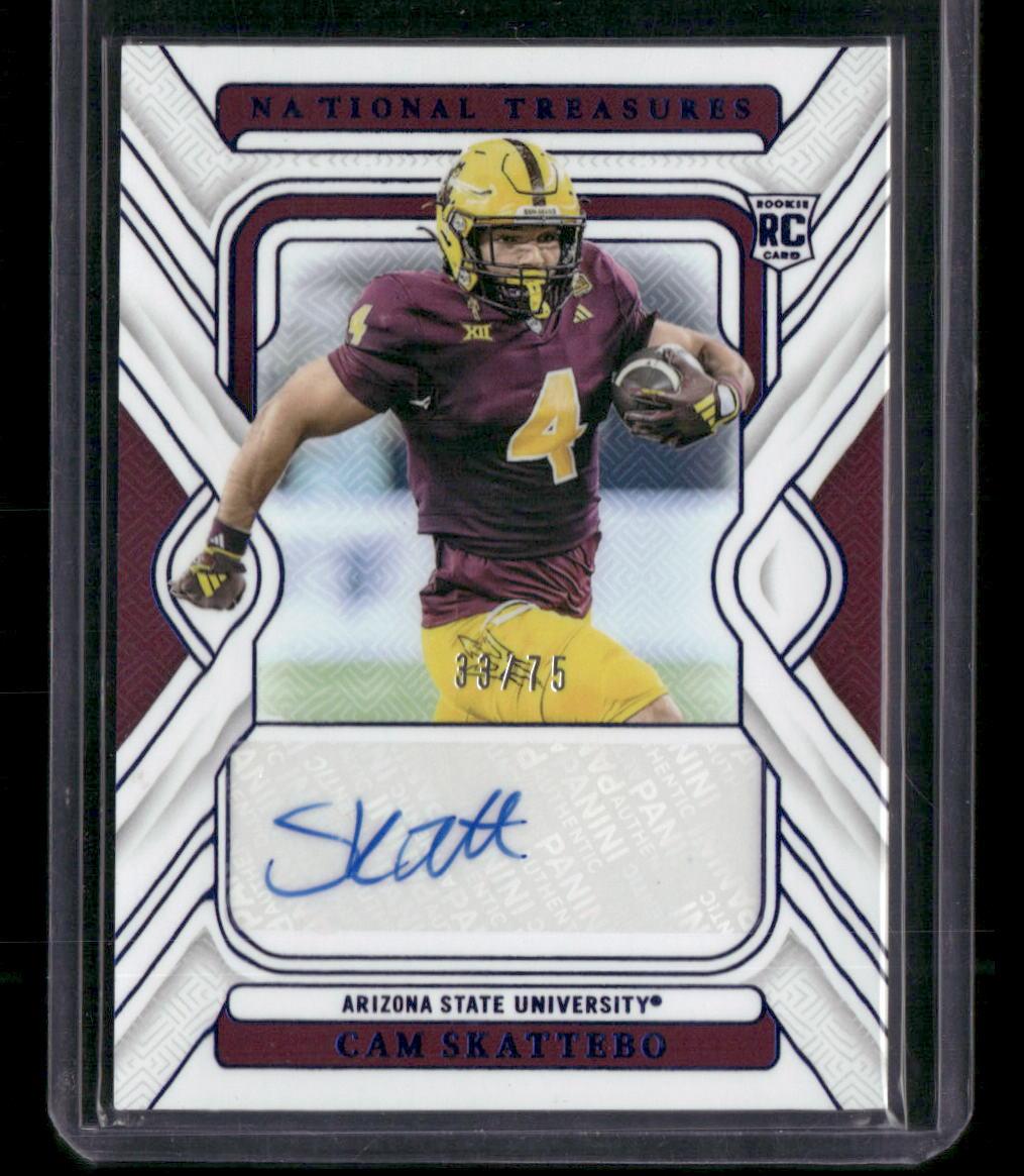 2025 National Treasures Collegiate Cam Skattebo Auto #/75