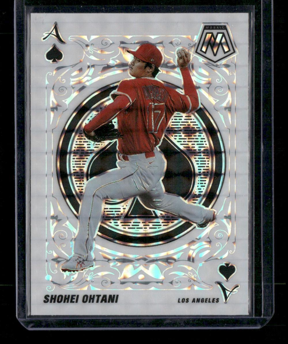 2022 Panini Mosaic #A-2 Shohei Ohtani Aces Silver Prizm Mosaic
