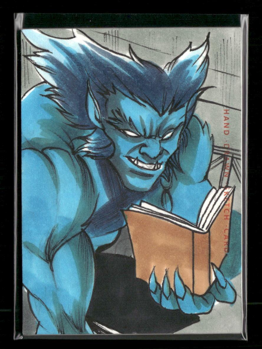 Marvel Finding Unicorn Beast #1/1 Sketch Card