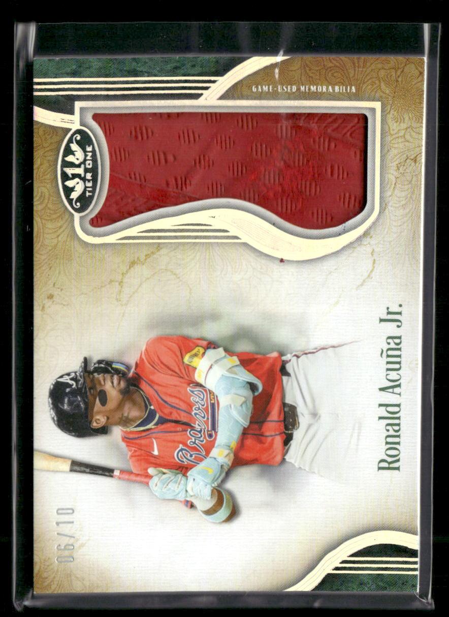 2022 Topps Tier One - Gripping Relics #GR-RA Ronald Acuña Jr. #/10