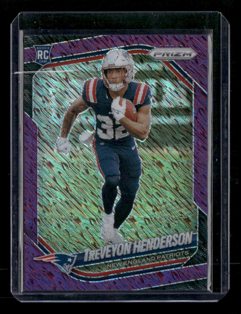 2025 Panini Prizm #343 TreVeyon Henderson Purple Shimmer #/15