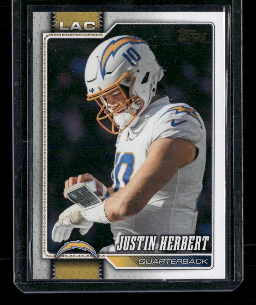 2026 Topps Flagship Football Justin Herbert Golden Mirror SSP