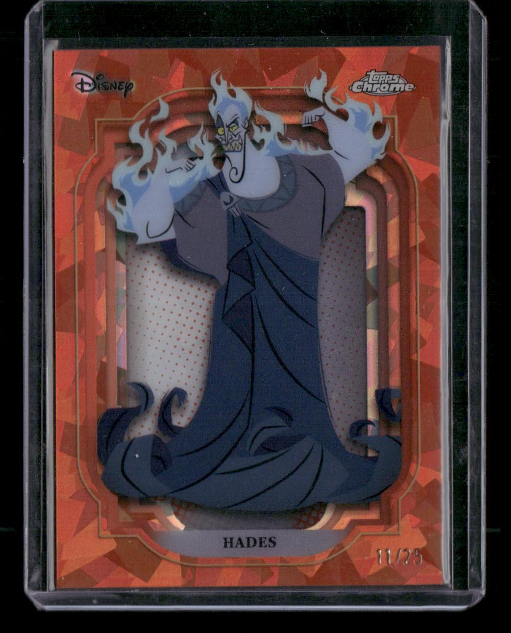 2024 Topps Chrome Sapphire Disney Hades Orange Refractor #/25